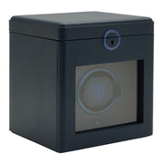 Earth Single Watch Winder With Storage Blue