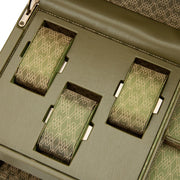 Earth Double Watch Winder With Storage Olive