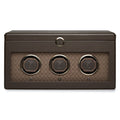 Earth Triple Watch Winder With Storage Coffee