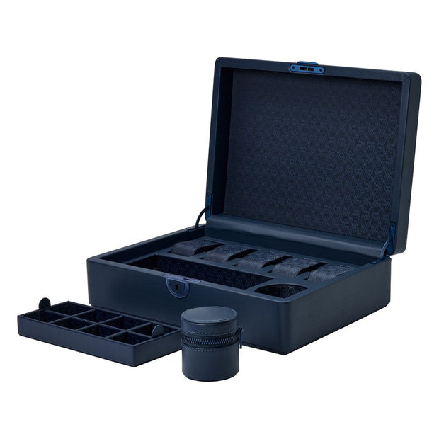 Earth 5 Piece Watch Box Blue