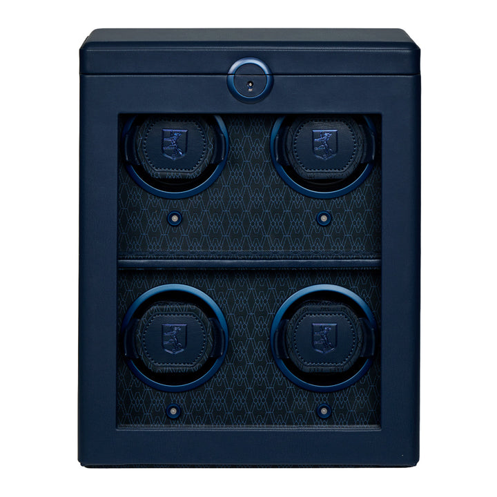 WOLF Earth 4 Piece Watch Winder in Midnight Blue