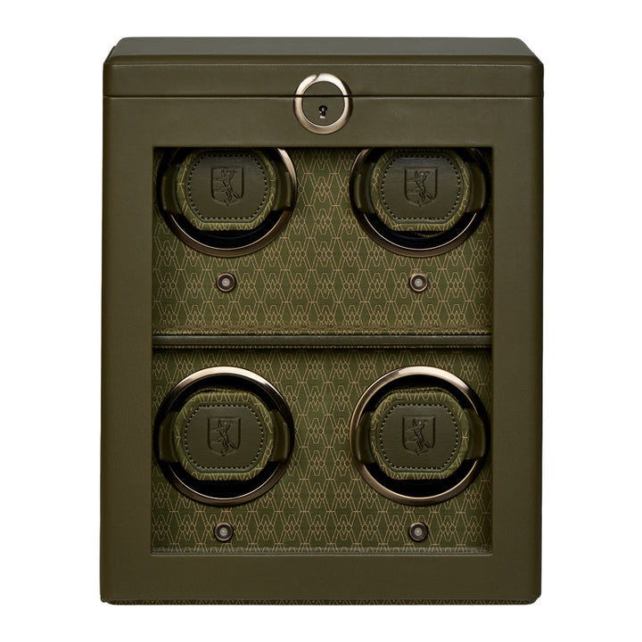 WOLF Earth 4 Piece Watch Winder in Olive