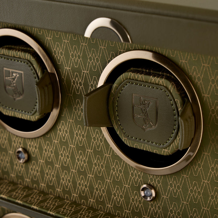 WOLF Earth 6 Piece Watch Winder in Olive