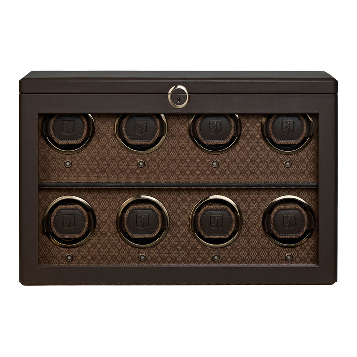 WOLF Earth 8 Piece Watch Winder in Coffee