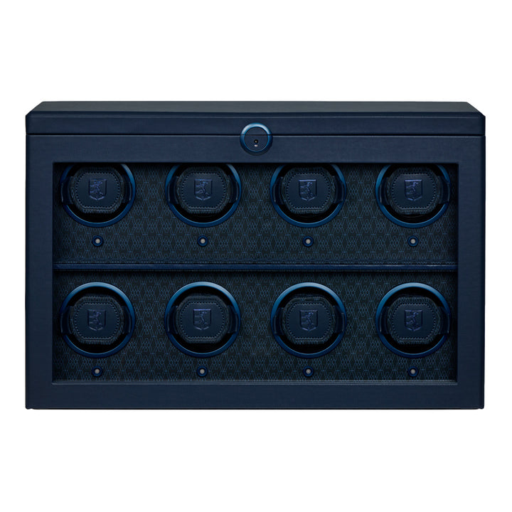 WOLF Earth 8 Piece Watch Winder in Midnight Blue
