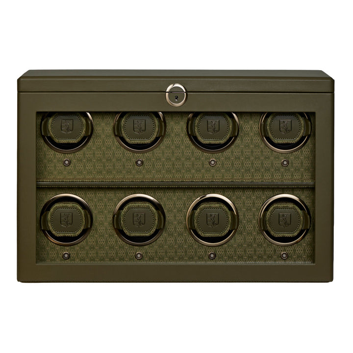 WOLF Earth 8 Piece Watch Winder in Olive