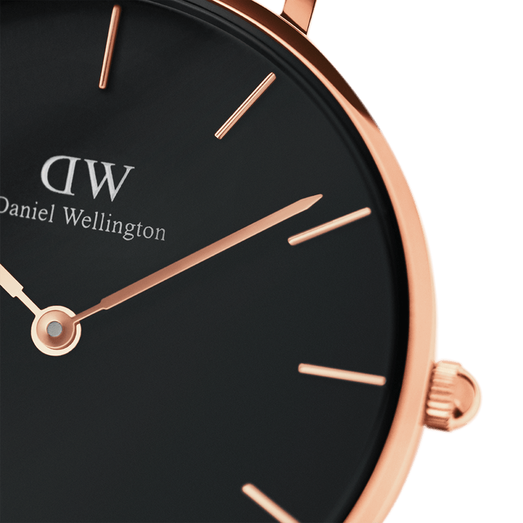 Daniel Wellington Petite 32 Cornwall Rose Gold & Black Watch