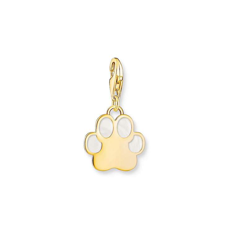 THOMAS SABO Charm Pendant Dog Paw with Cold Enamel