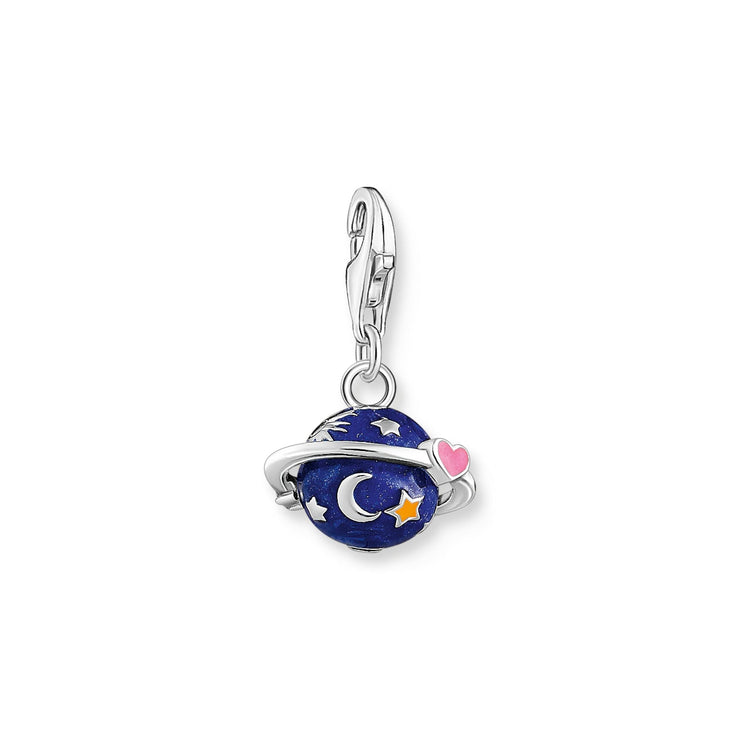 THOMAS SABO Dark Blue Saturn Charm Pendant