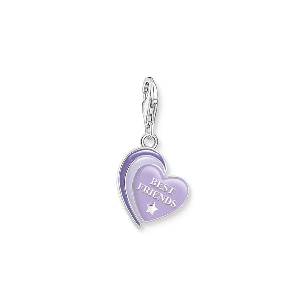 THOMAS SABO Charm Pendant Best Friends with Violet Cold Enamel