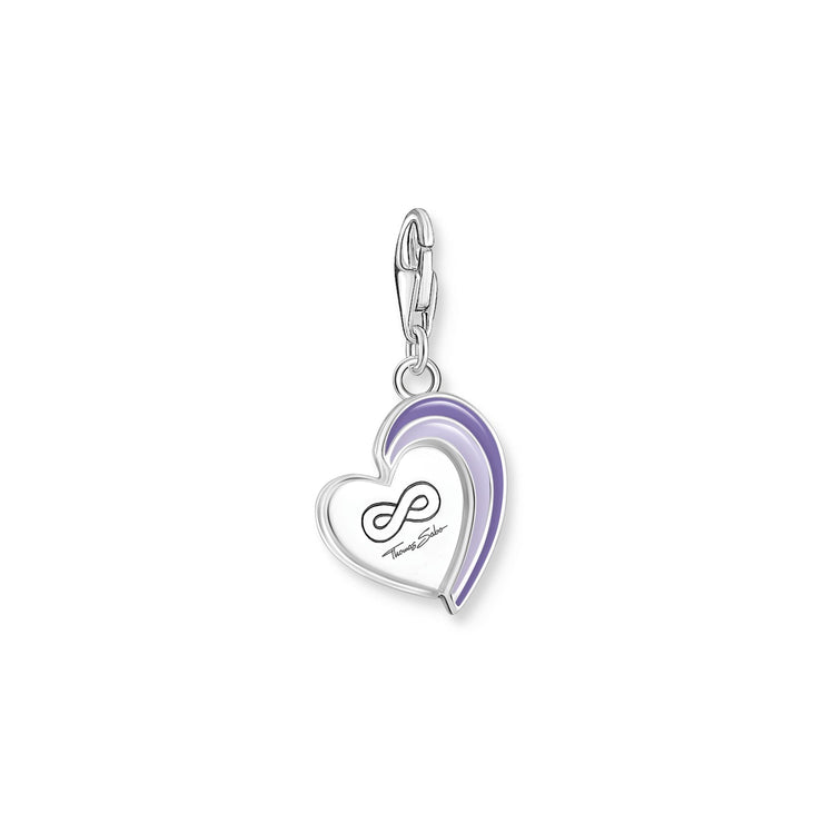 THOMAS SABO Charm Pendant Best Friends with Violet Cold Enamel