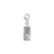 THOMAS SABO Silver Charm Gingerbread House With Colourful Stones