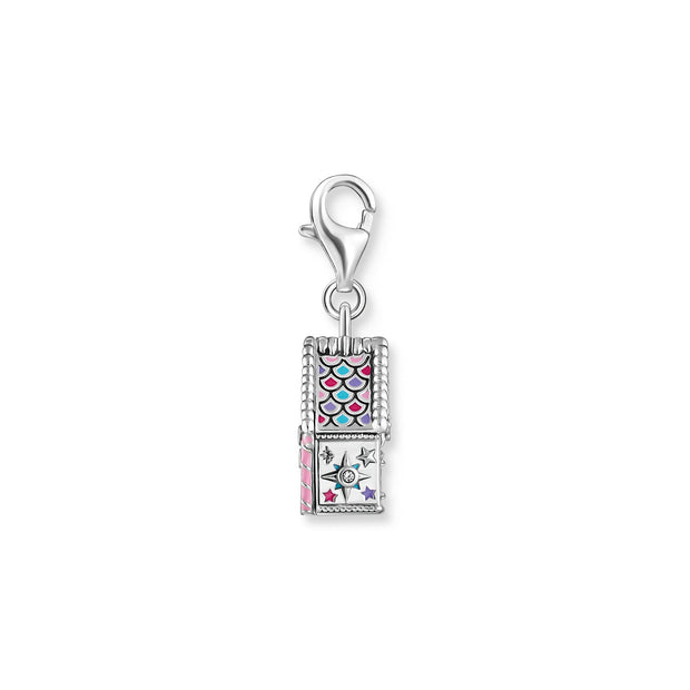 THOMAS SABO Silver Charm Gingerbread House With Colourful Stones