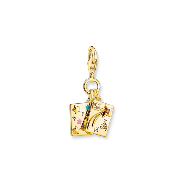 THOMAS SABO Yellow-Gold Plated Wish Upon A Star Letter Charm