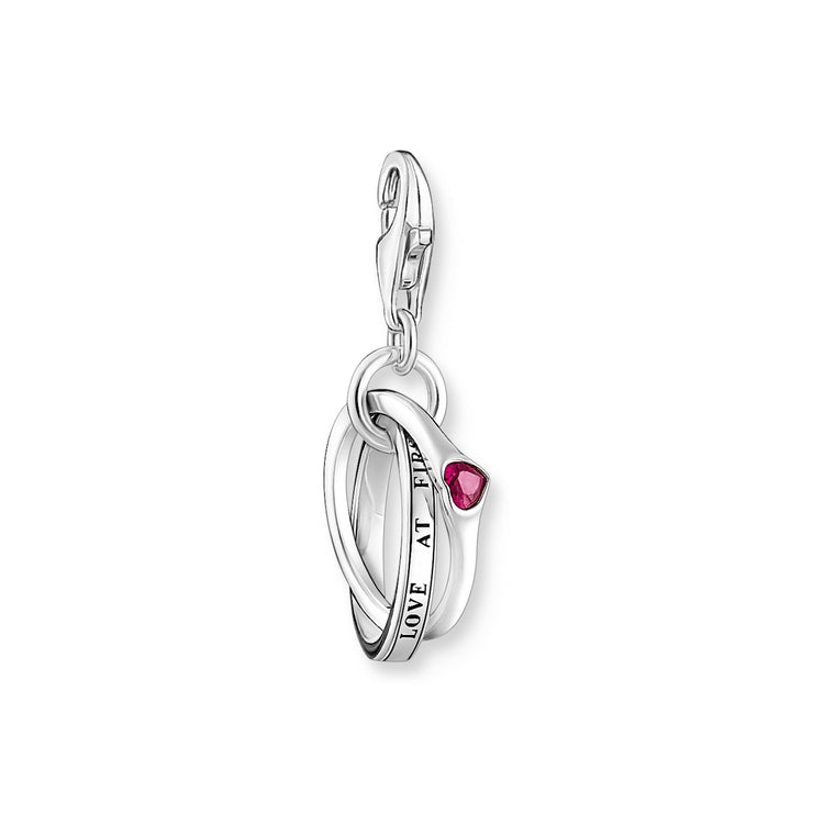 THOMAS SABO Two Linked Rings Charm Pendant