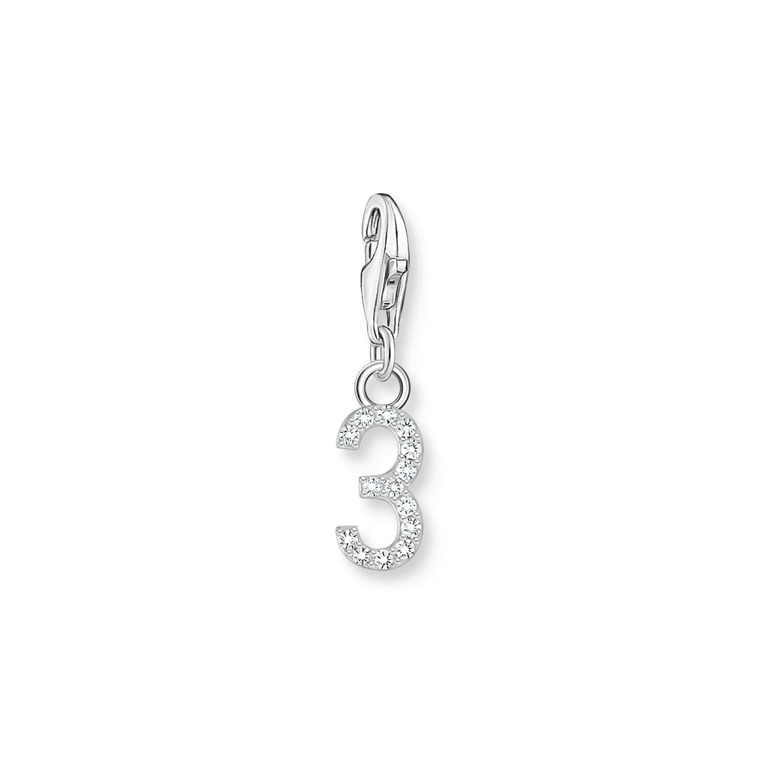 THOMAS SABO Number "3" Silver Charm