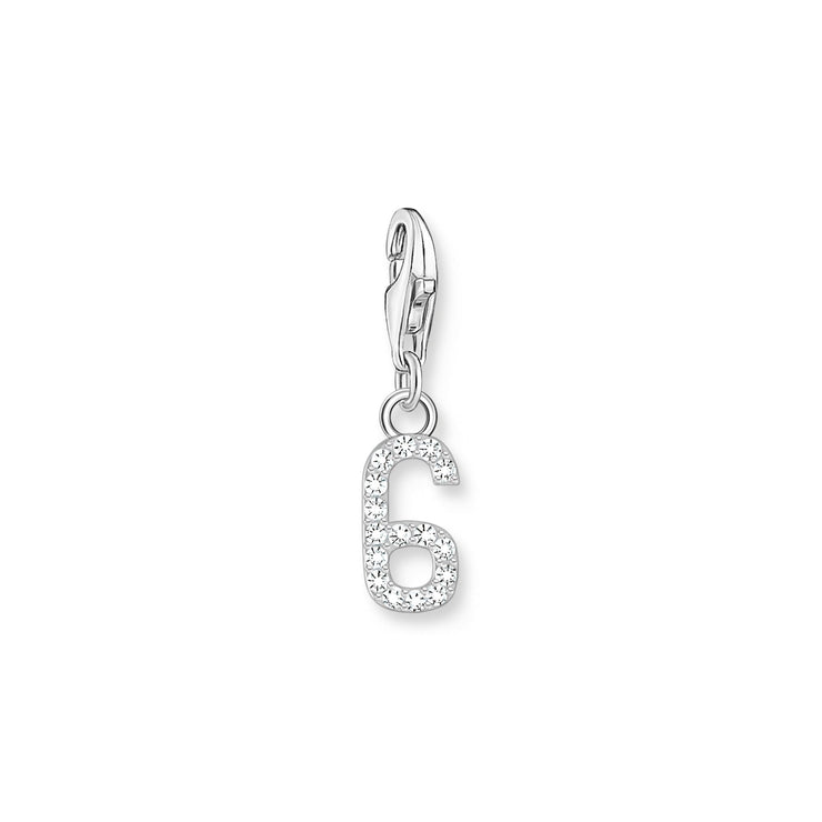 THOMAS SABO Number "6" Silver Charm