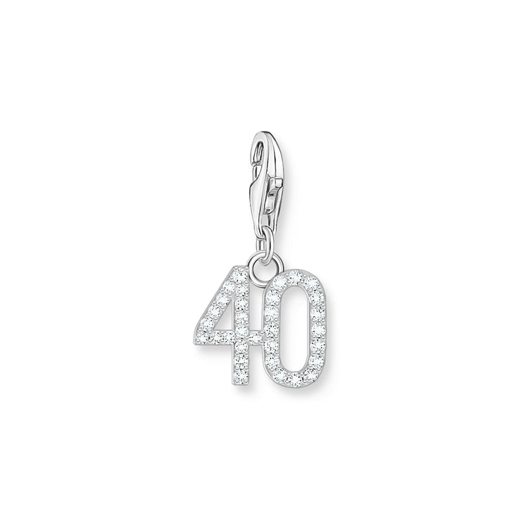 THOMAS SABO Number "40" Silver Charm