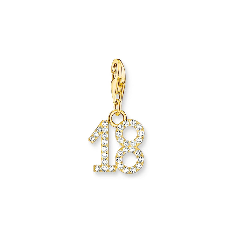 THOMAS SABO Number "18" Gold Charm