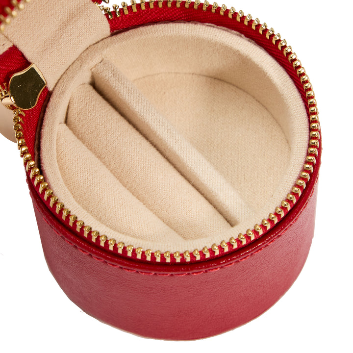 Wolf Palermo Double Watch Roll with Jewellery Pouch Red - image 8