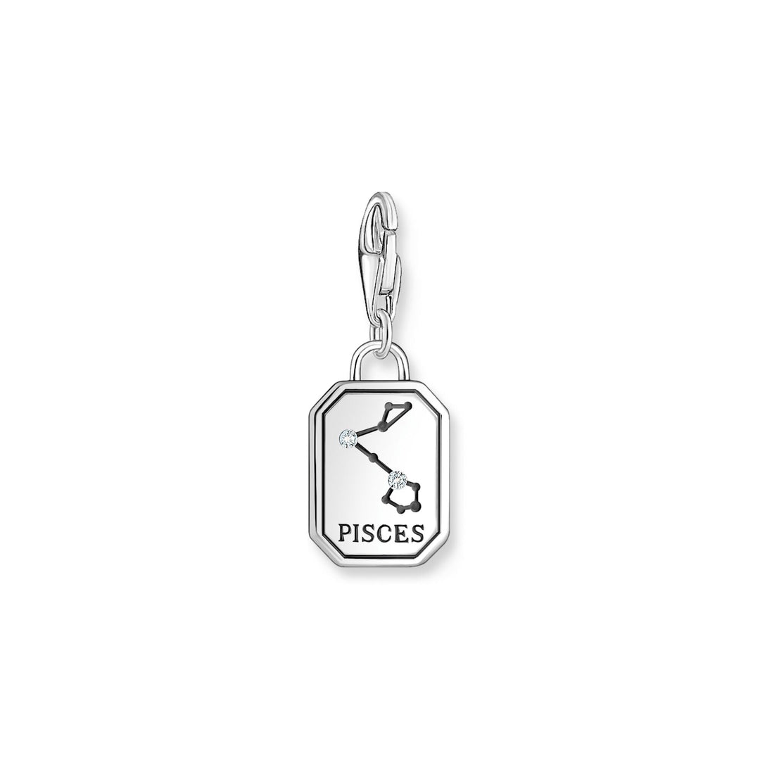 THOMAS SABO Pisces Zodiac Sign Silver Charm Pendant