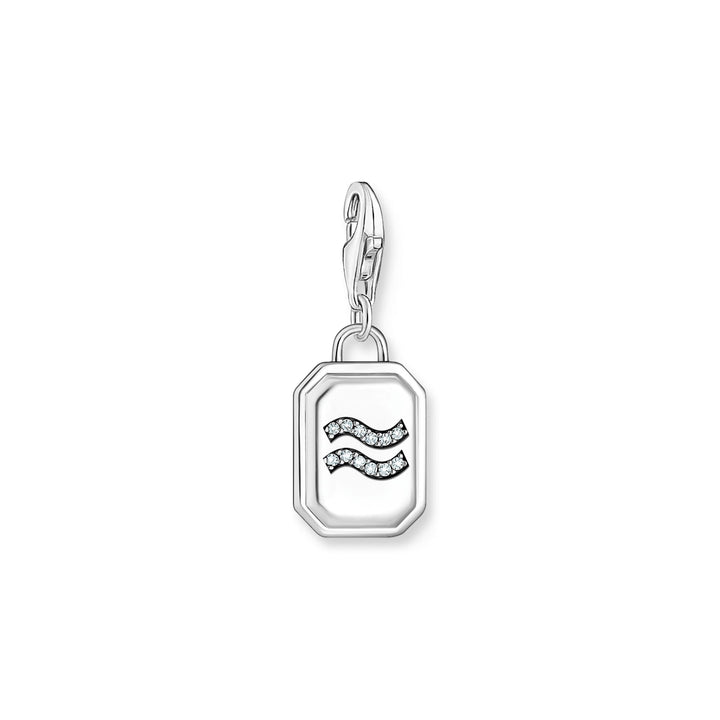 THOMAS SABO Aquarius Zodiac Sign Silver Charm Pendant
