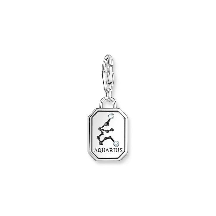 THOMAS SABO Aquarius Zodiac Sign Silver Charm Pendant