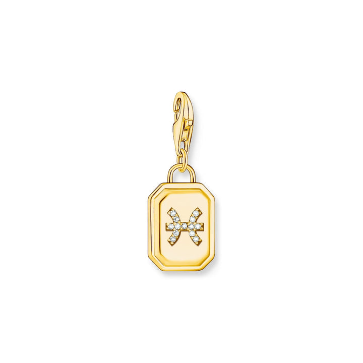 THOMAS SABO Pisces Zodiac Sign Gold Charm Pendant