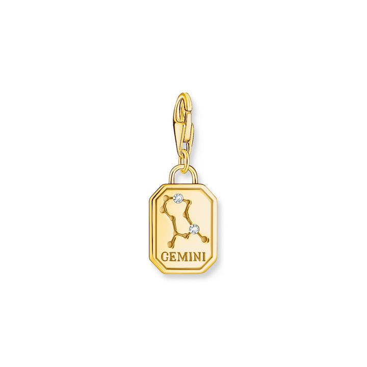 THOMAS SABO Gemini Zodiac Sign Gold Charm Pendant
