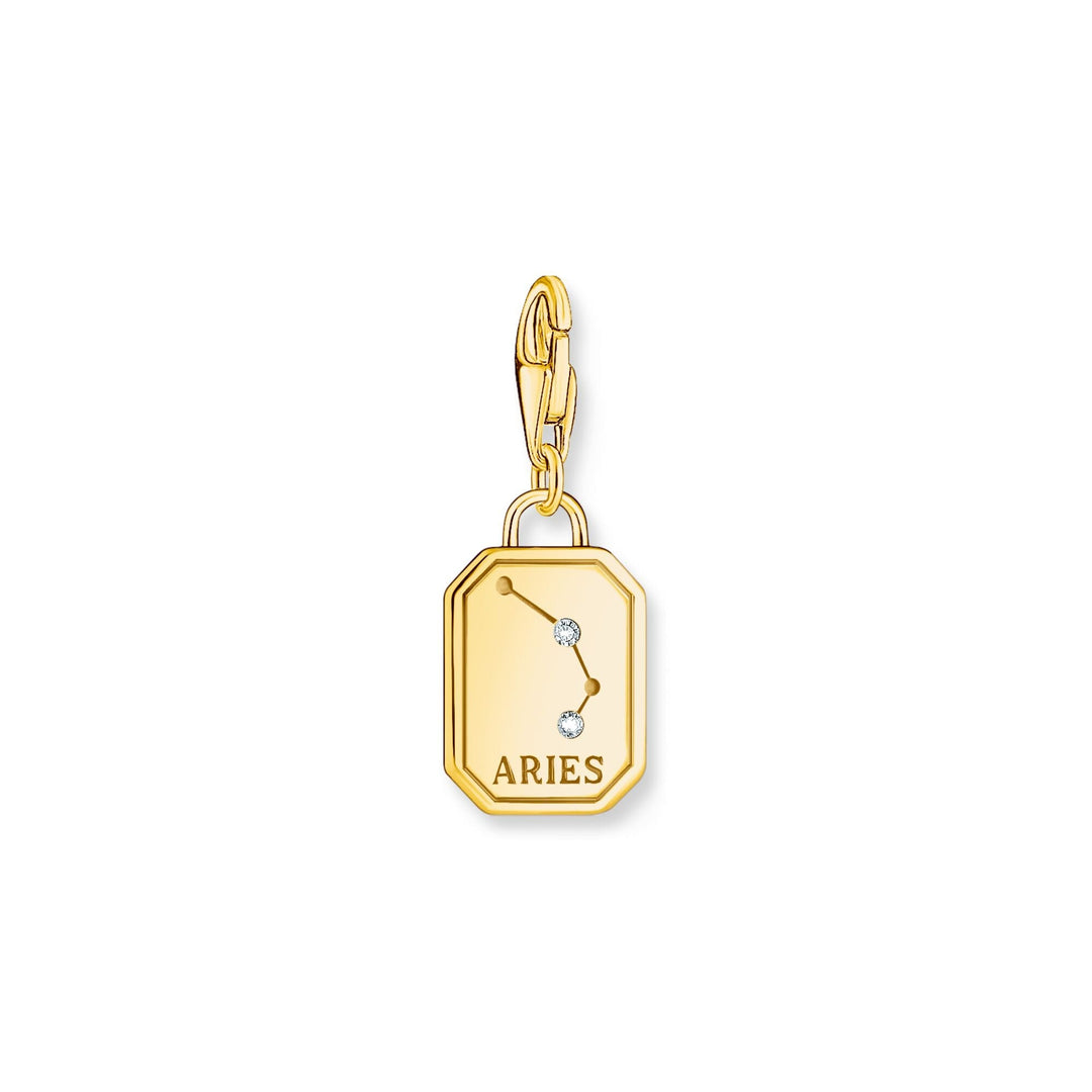 THOMAS SABO Aries Zodiac Sign Gold Charm Pendant