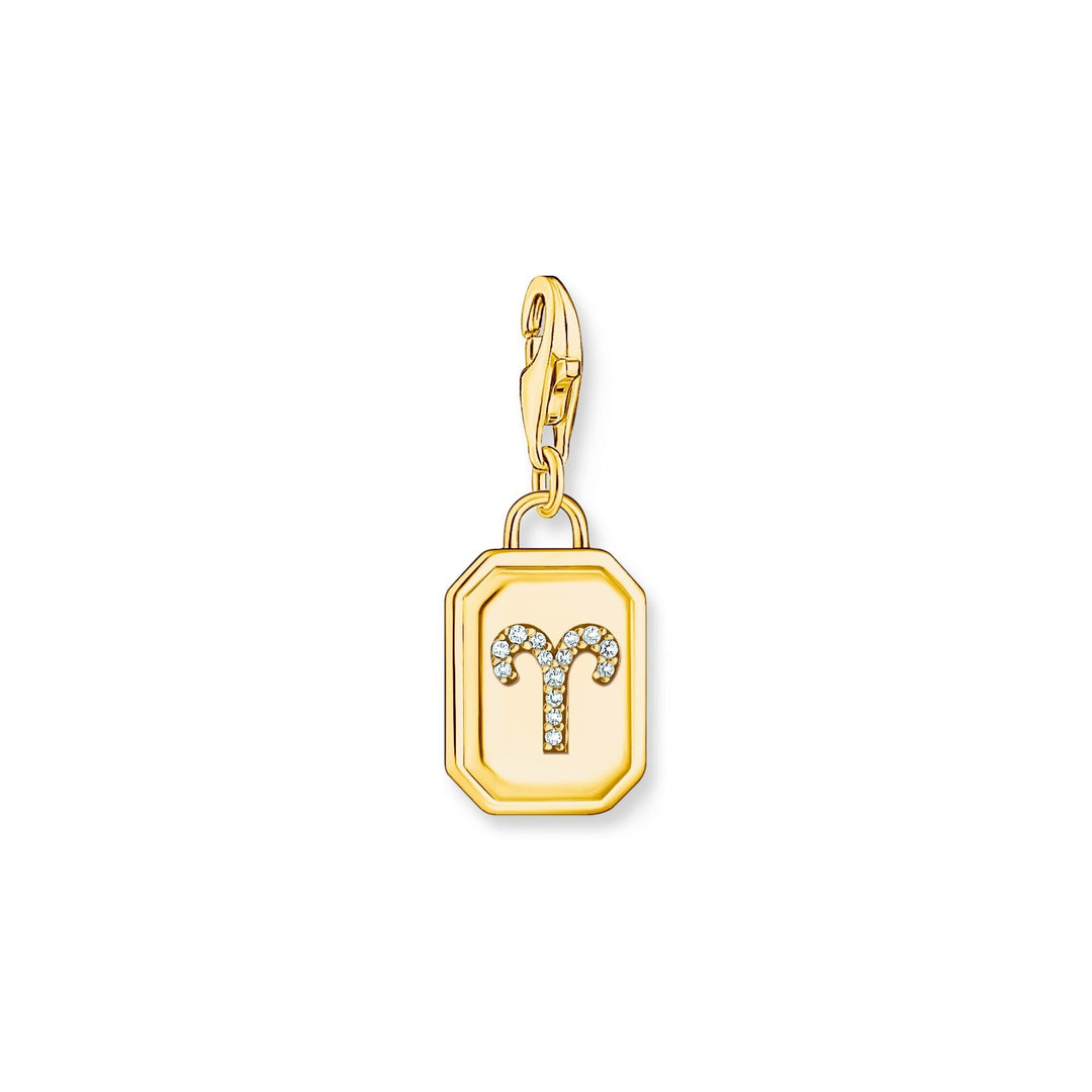 THOMAS SABO Aries Zodiac Sign Gold Charm Pendant