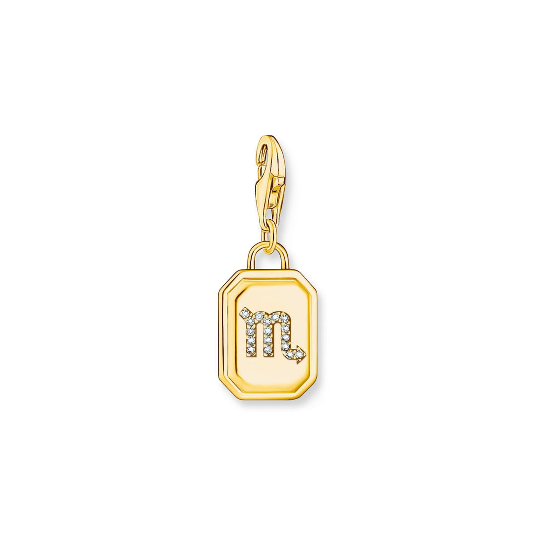 THOMAS SABO Scorpio Zodiac Sign Gold Charm Pendant