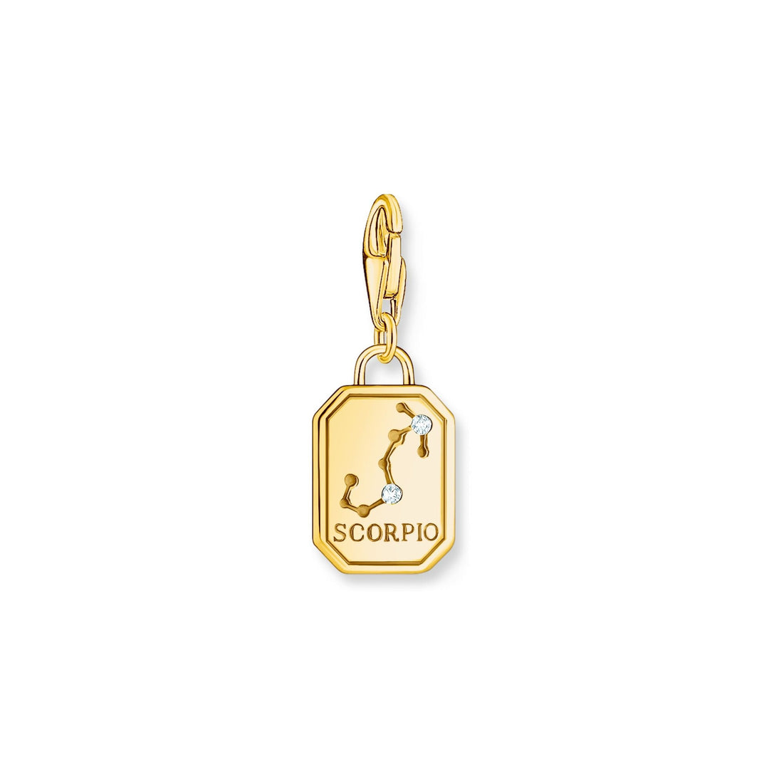 THOMAS SABO Scorpio Zodiac Sign Gold Charm Pendant