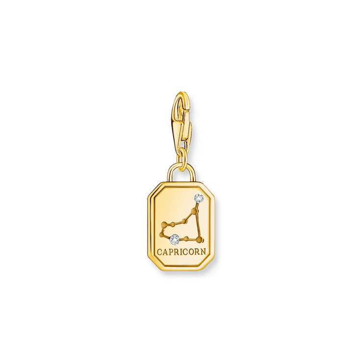 THOMAS SABO Capricorn Zodiac Sign Gold Charm Pendant