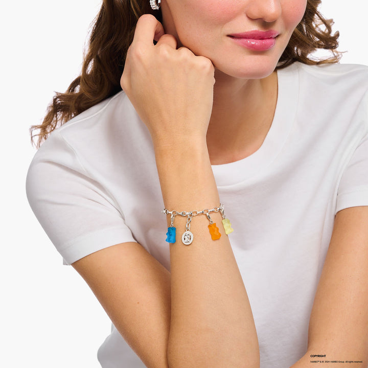 THOMAS SABO x HARIBO: Silver Charm Blueberry Blue Goldbear
