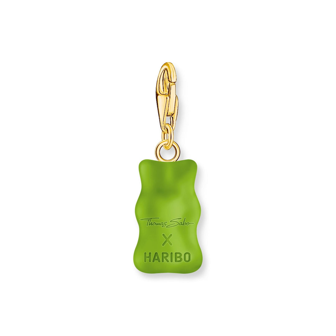 THOMAS SABO x HARIBO: Gold-plated Charm Apple Green Goldbear