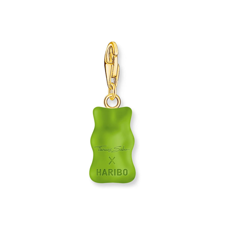 THOMAS SABO x HARIBO: Gold-plated Charm Apple Green Goldbear