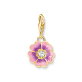 THOMAS SABO charm pendant with violet flower | The Jewellery Boutique Australia