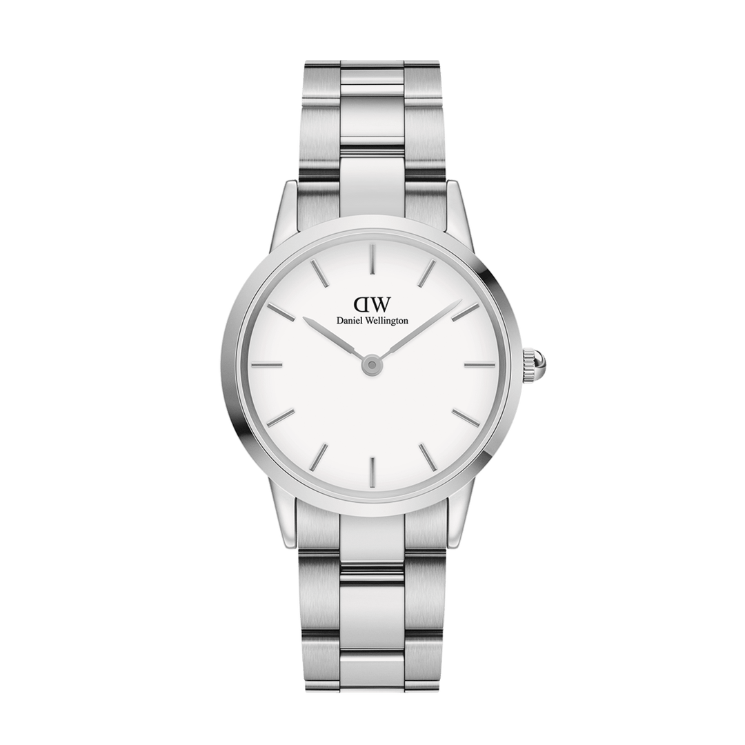 Daniel Wellington Iconic Link 40 Silver & White Watch