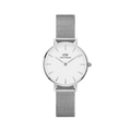 Petite 28 Sterling Silver & White Watch