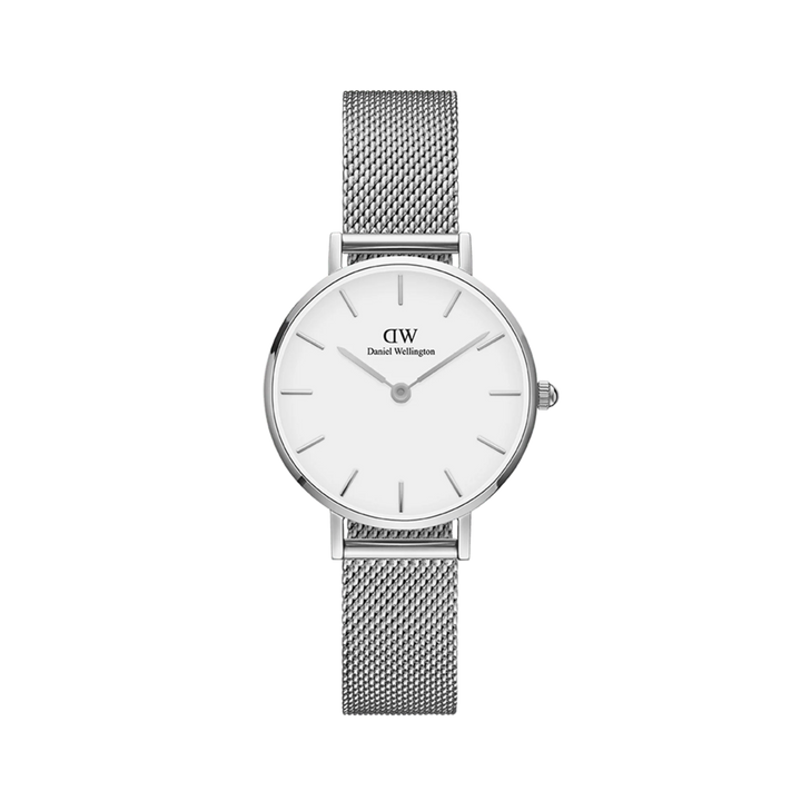 Petite 28 Sterling Silver & White Watch