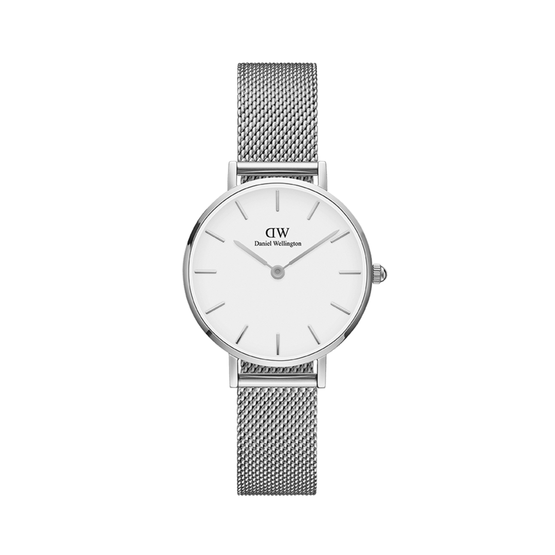 Daniel Wellington Petite 36 Sterling Silver & White Watch