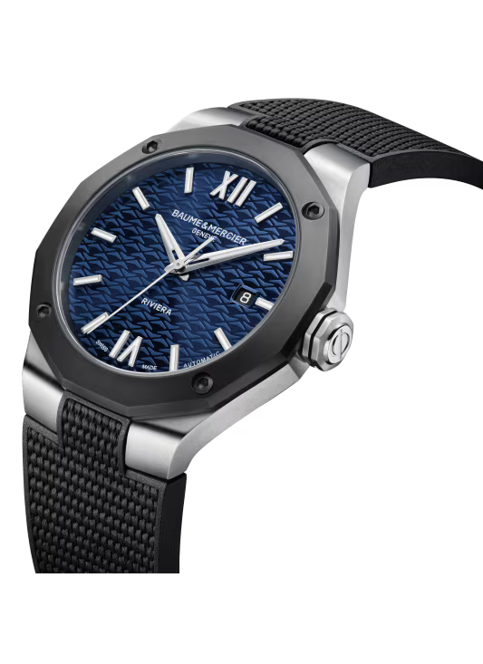 Baume & Mercier Riviera 10768 Automatic, Date Display Blue Dial Men's Watch 42mm