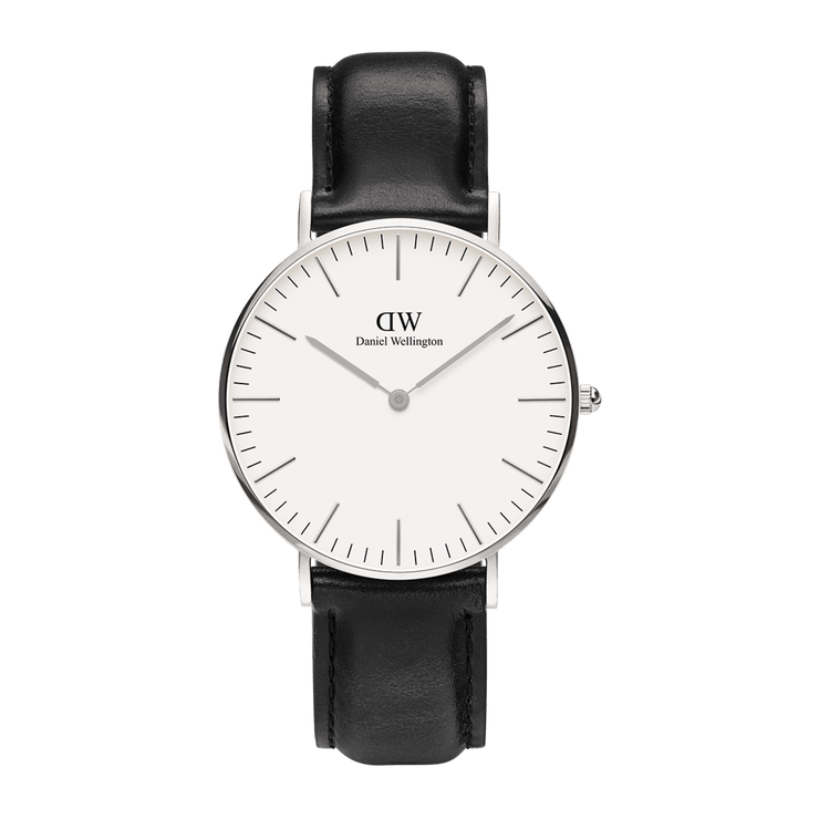 Daniel wellington classic sale black sheffield silver