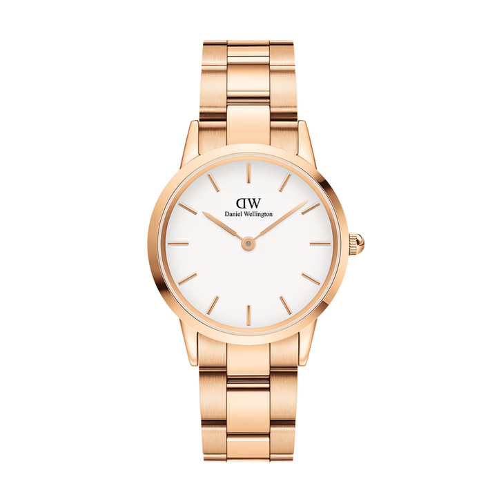 Iconic Link 32 Rose Gold & White Watch