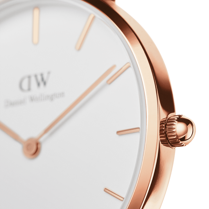 Petite 28 St Mawes Rose Gold & White Watch