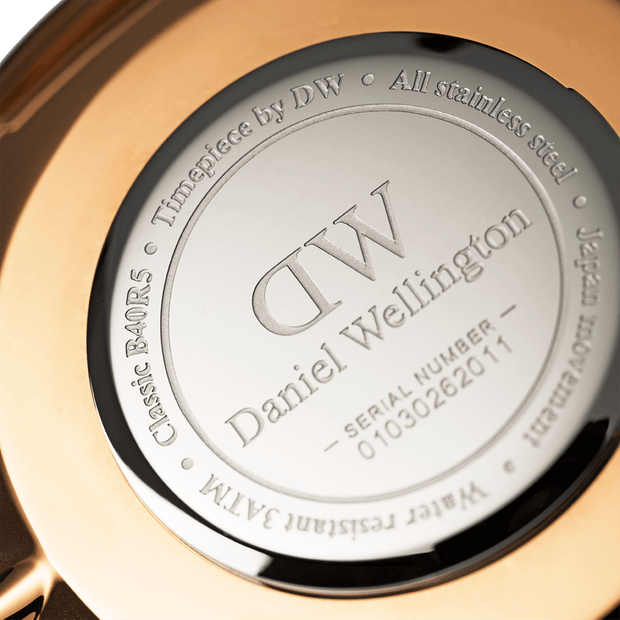 Daniel Wellington Classic 40 Sheffield Rose Gold & Black Watch