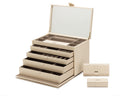 Wolf Caroline E-Large Jewellery Case Ivory