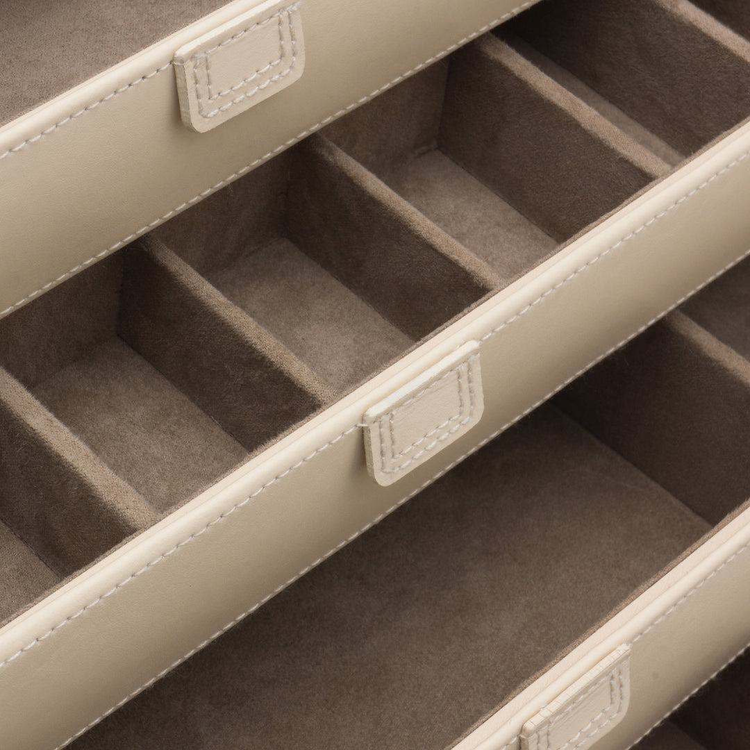 Wolf Caroline E-Large Jewellery Case Ivory