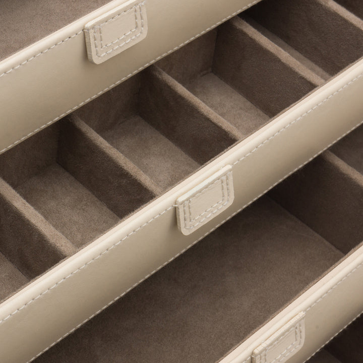 Wolf Caroline E-Large Jewellery Case Ivory